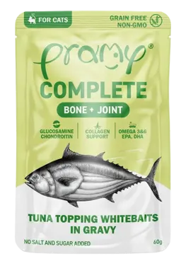 complete bone+joint tuna topping whitebaits in gravy