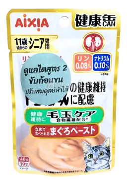 kenko can pouch for senior cats kidney care + furball care