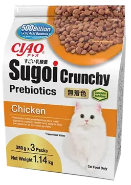 sugoi crunchy plus prebiotics chicken