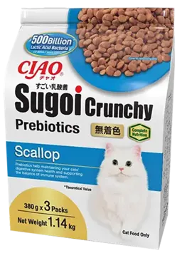 sugoi crunchy plus prebiotics scallop