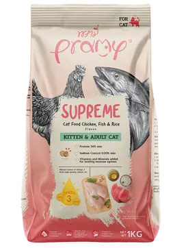 supreme kitten & adult cat chicken, fish & rice