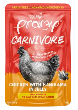 carnivore chicken with kanikama in jelly