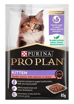 kitten tender pieces with salmon in gravy