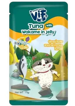 tuna with wakame in jelly