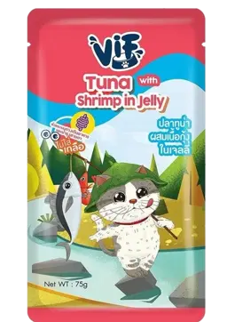 tuna with shrimp in jelly