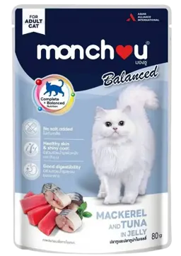 balanced mackerel and tuna in jelly