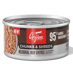 chunks & shreds regional red entrée in bone broth