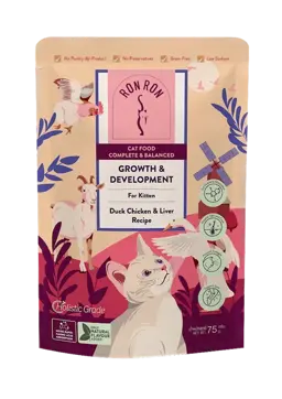 growth & development duck, chicken & liver recipe for kitten