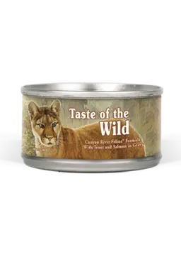 canyon river feline formula with trout & salmon in gravy