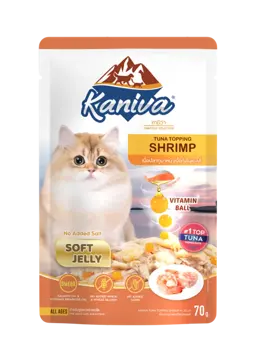 tuna topping shrimp in soft jelly