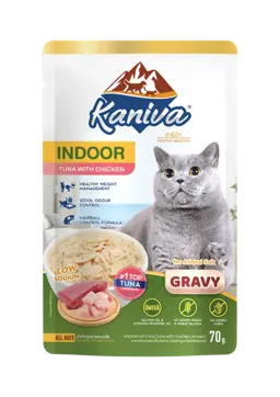 indoor tuna with chicken in gravy