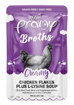 broths chicken flakes plus l-lysine soup