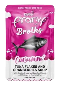 broths tuna flakes & cranberries soup