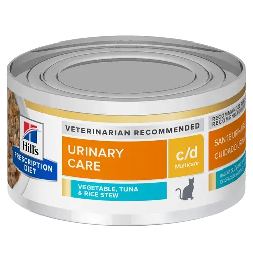 c/d multicare urinary care vegetable, tuna & rice stew