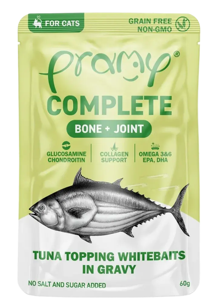 complete bone+joint tuna topping whitebaits in gravy