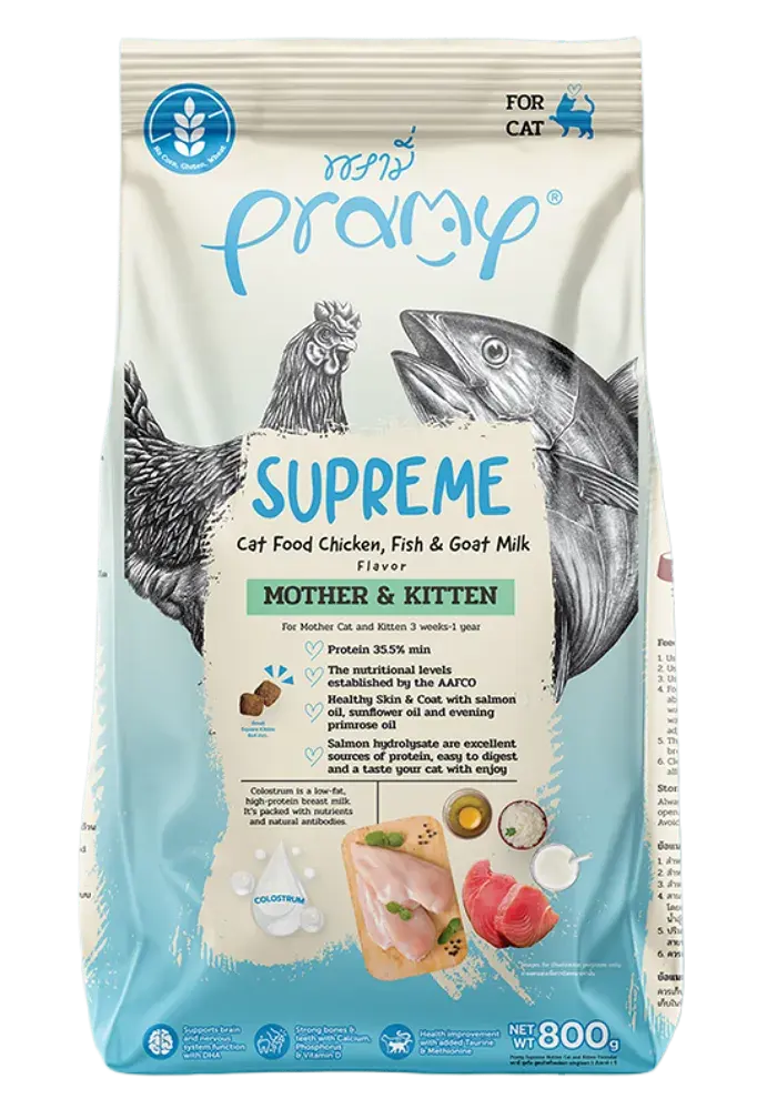 supreme mother & kitten chicken, fish & goat milk