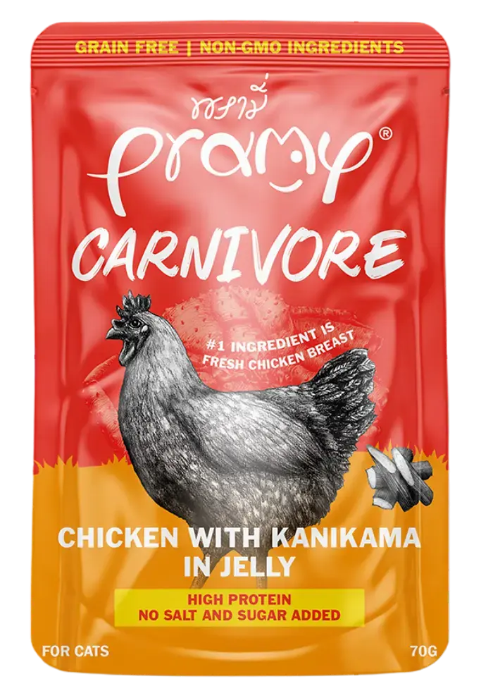 carnivore chicken with kanikama in jelly