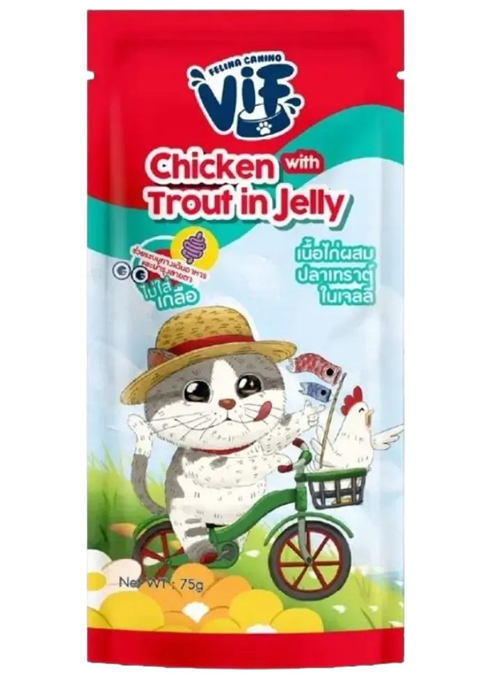 chicken with trout in jelly