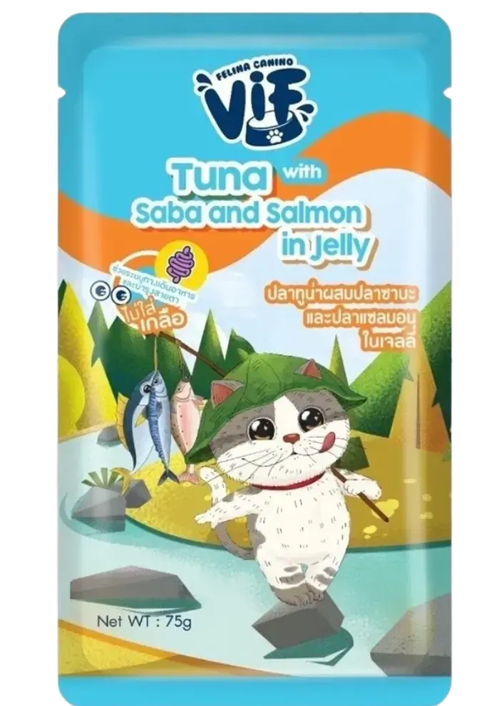 tuna with saba & salmon in jelly