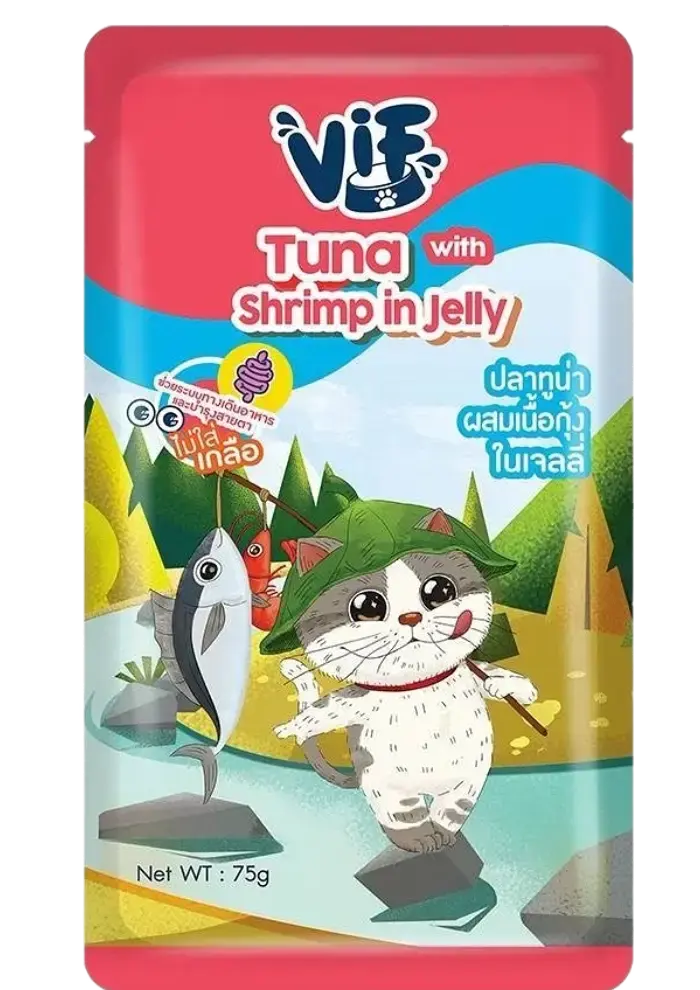 tuna with shrimp in jelly
