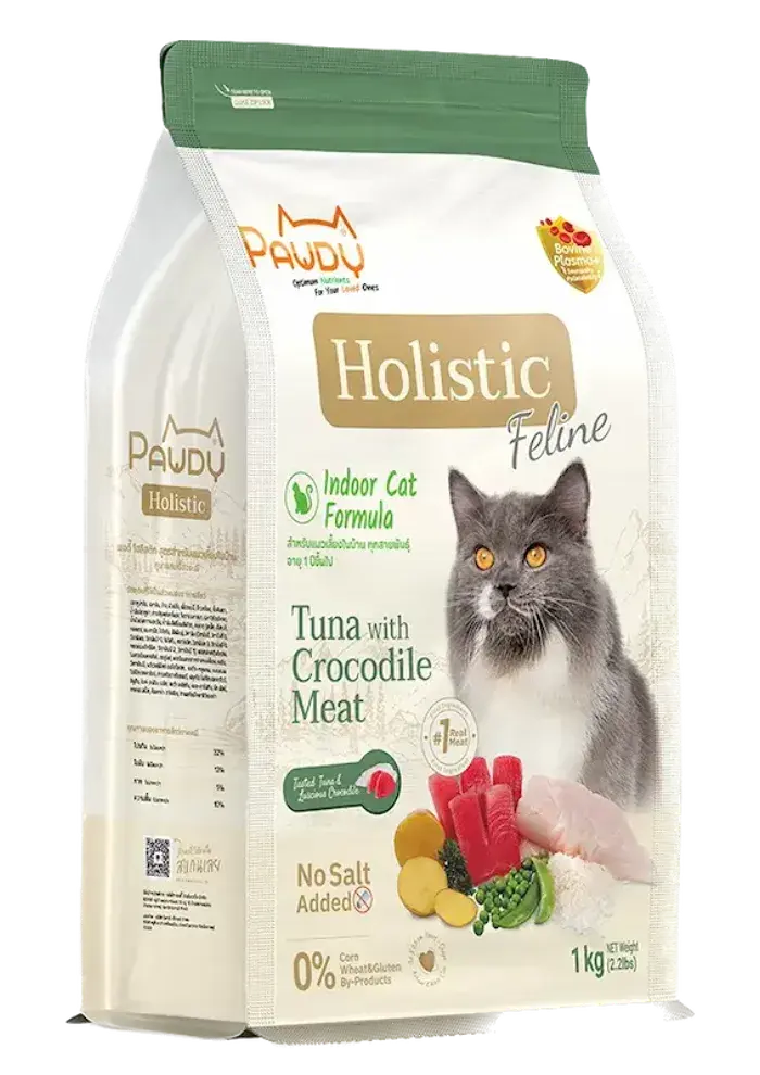 holistic feline indoor cat formula tuna & crocodile meat