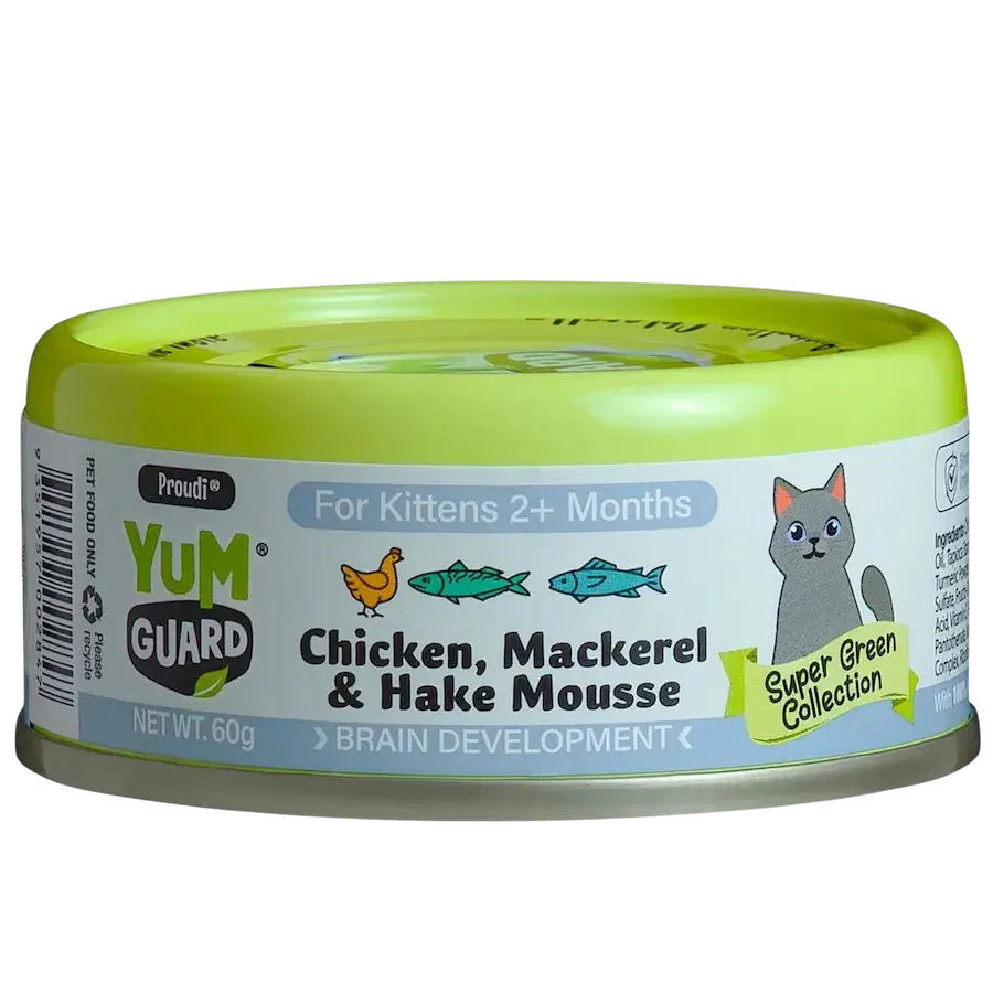 chicken, mackerel & hake mousse