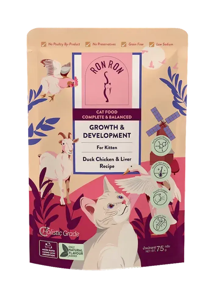 growth & development duck, chicken & liver recipe for kitten