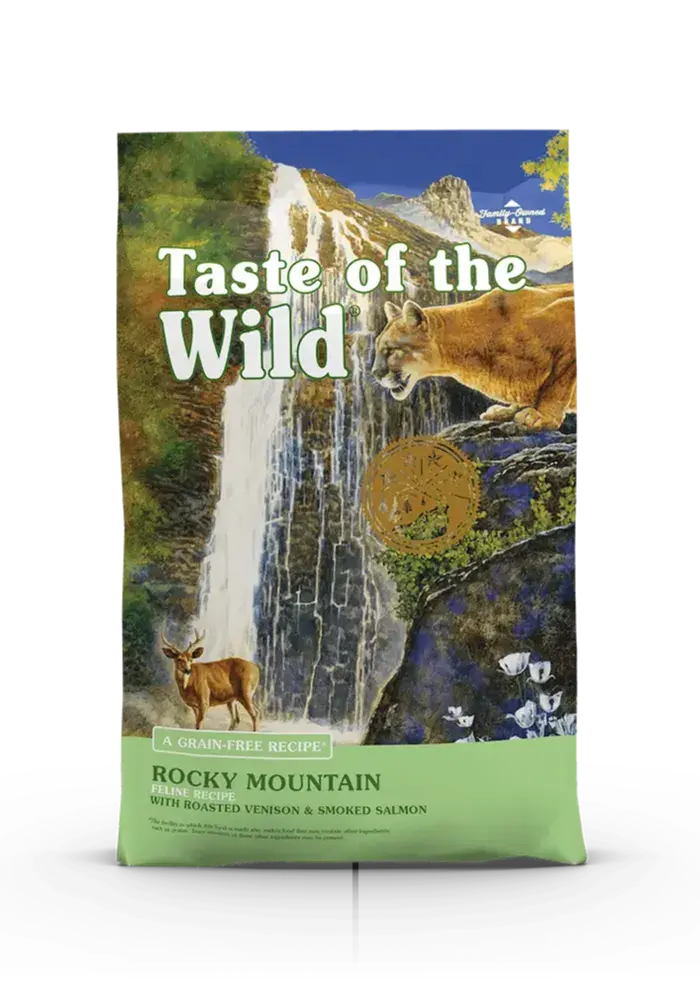 rocky mountain feline recipe with roasted venison & smoked salmon