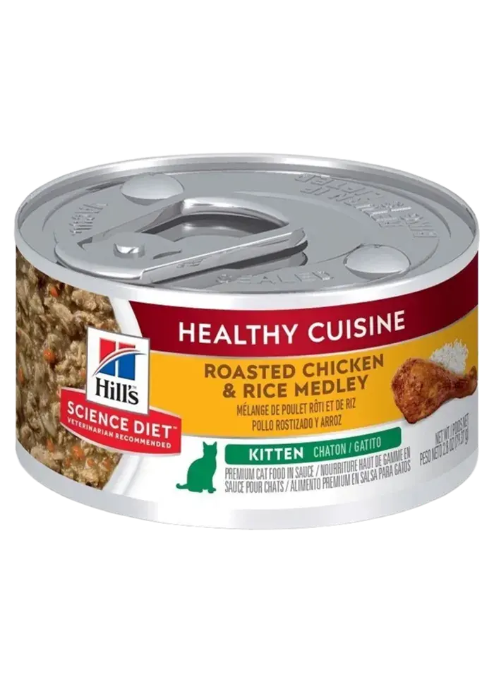 healthy cuisine kitten roasted chicken & rice medley