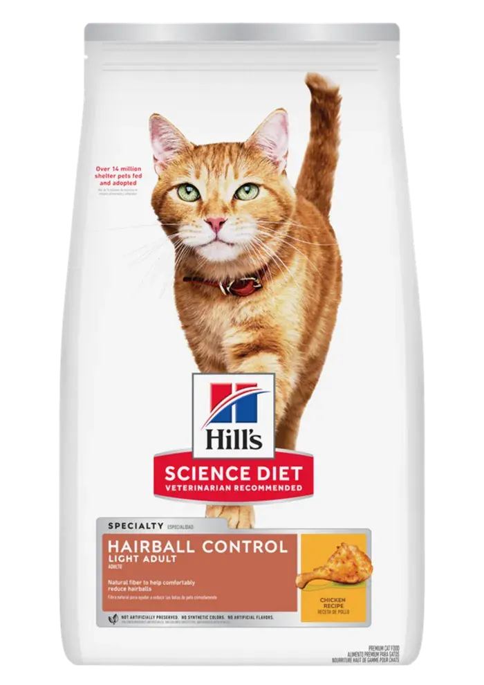 adult 1-6 hairball control light chicken recipe