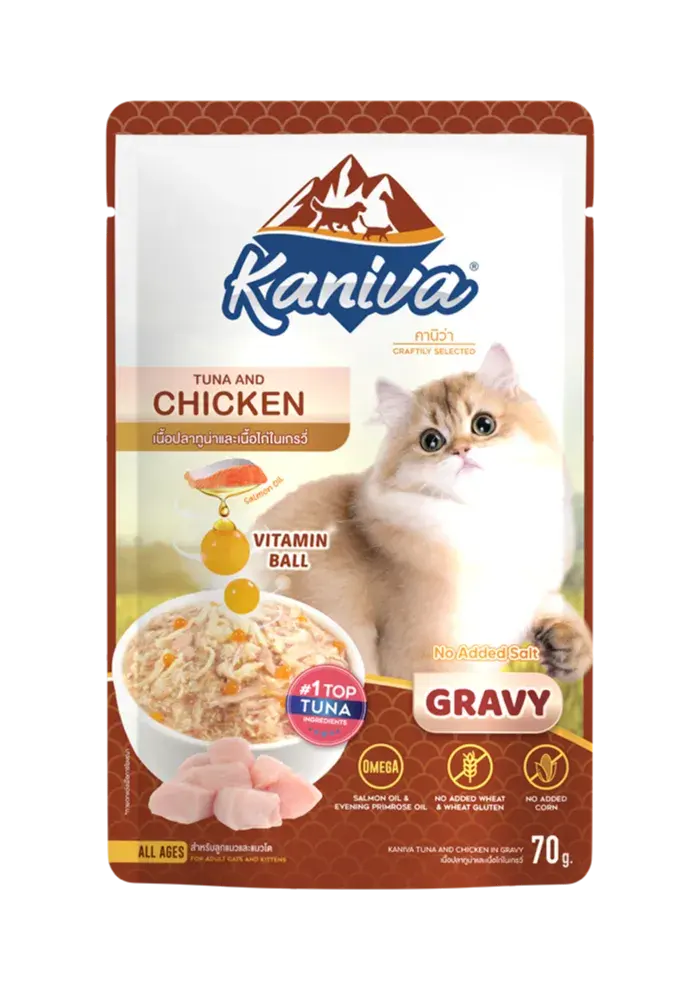tuna with chicken in gravy
