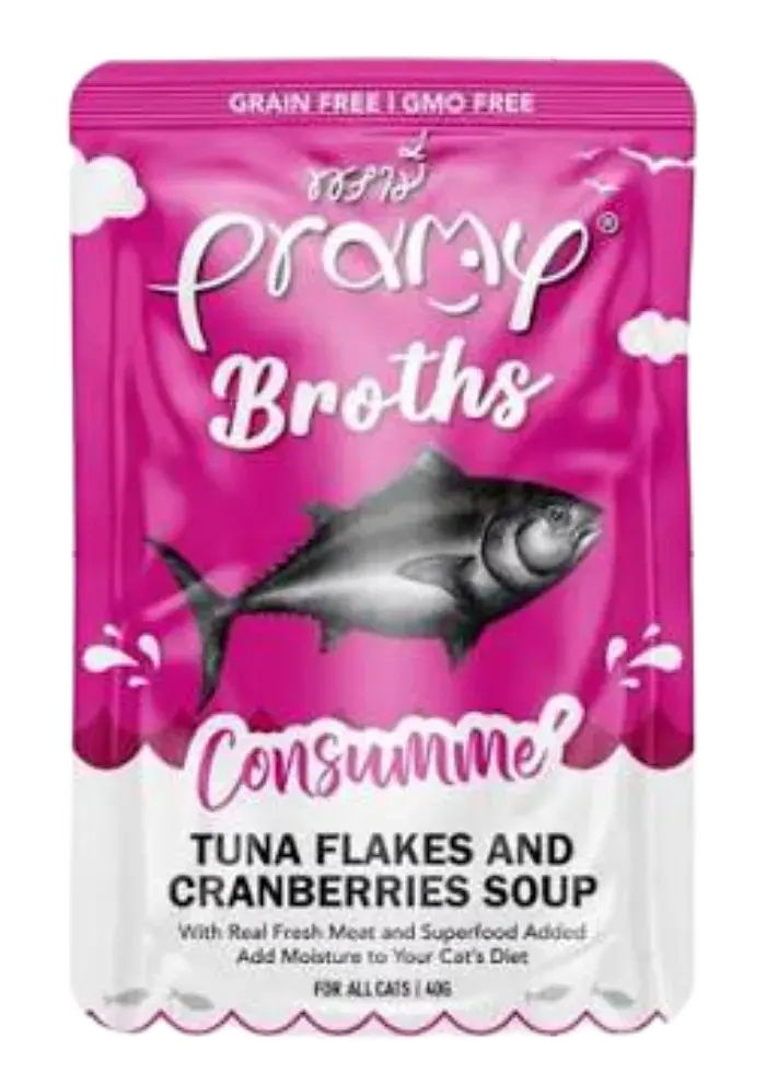 broths tuna flakes & cranberries soup