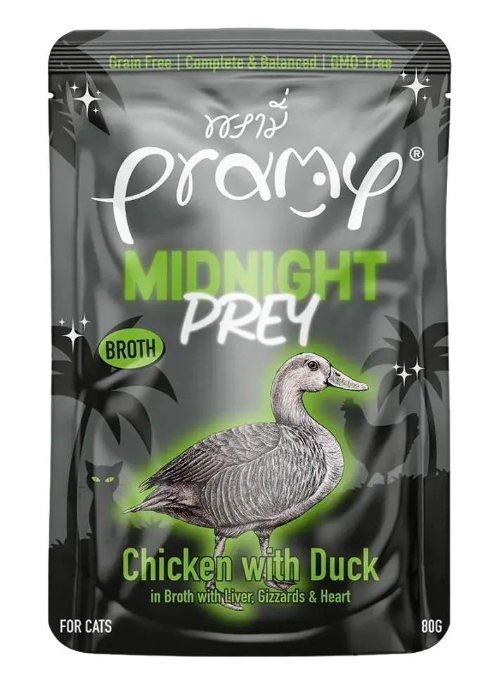 midnight prey chicken with duck in broth