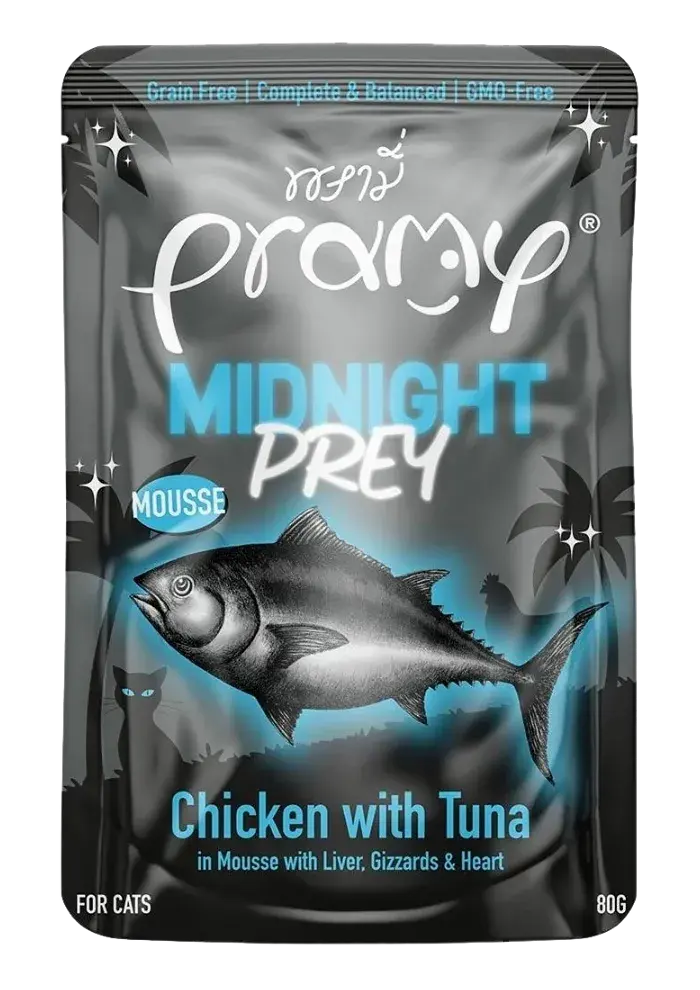 midnight prey chicken with tuna in mousse